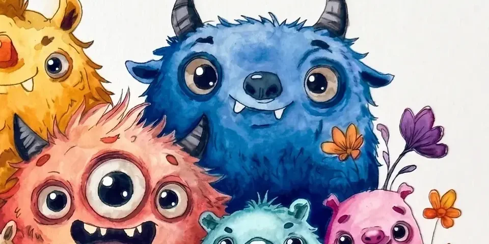 Acuarela original enmarcada, ejemplo de una obra terminada y bien conservada