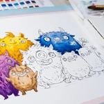 Miniatura del artículo: line wash en acuarela